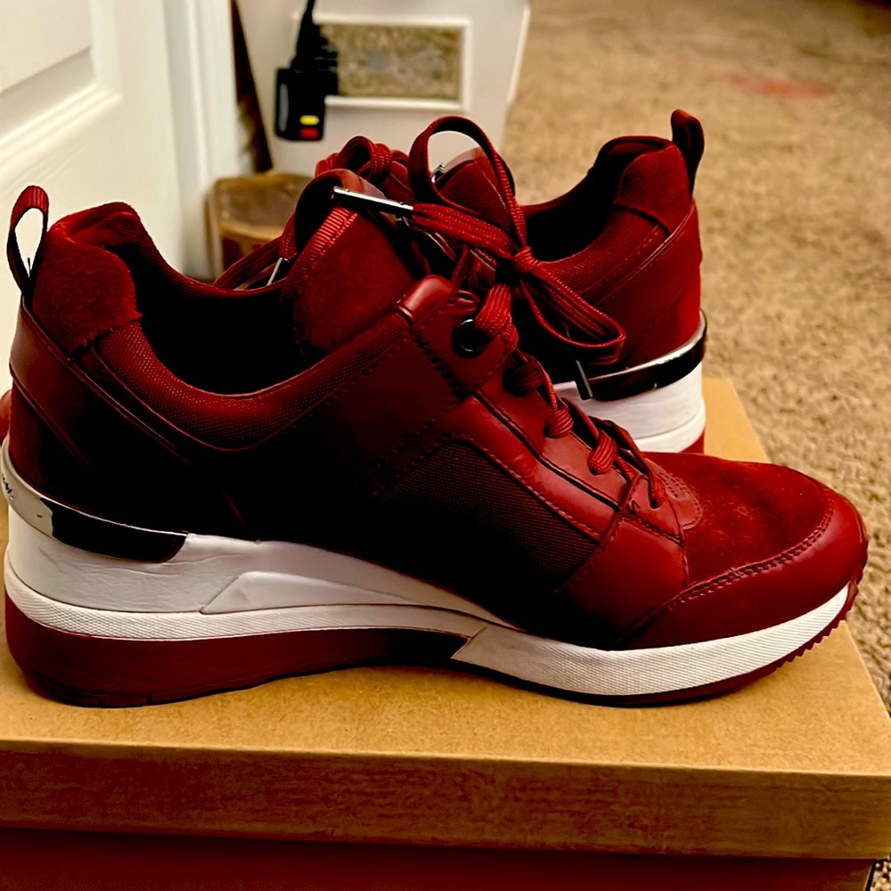Red mk shoes